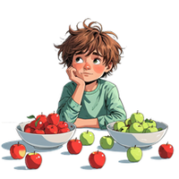 Comparing small quantities without counting