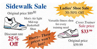 Sidewalk Sale