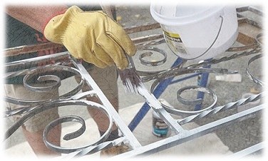 دهان الباب المعدني بطريقة سهلة وبسيطة